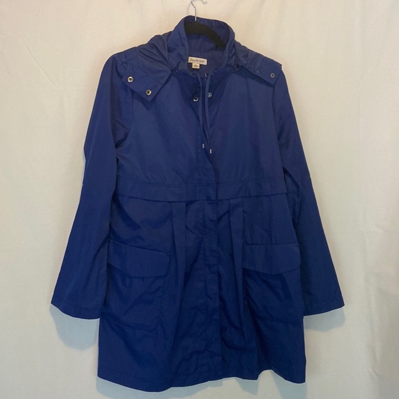 Joan Rivers Blue Rain Trench Coat Jacket Size XS - Picture 2 of 9